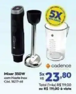 Lojas Becker Mixer 350w com haste inox oferta