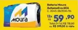 Lojas Becker Bateria Moura Automotiva 60A oferta