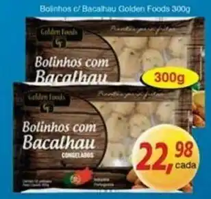 Supermercados Guanabara Bolinhos c/ Bacalhau Golden foods 300g oferta