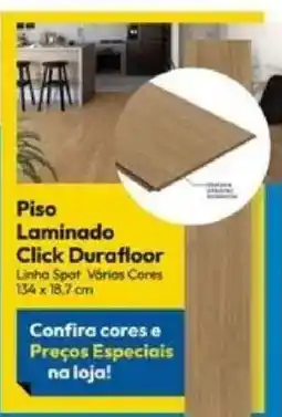 Lojas Becker Piso Laminado Click Durafloor oferta