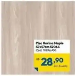 Lojas Becker Piso Karina Maple oferta