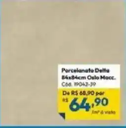 Lojas Becker Porcelanato Delta oferta