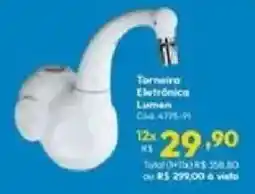 Lojas Becker Torneira Eletrônica Lumen oferta