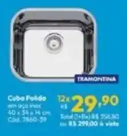 Lojas Becker Cube Polido oferta
