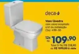 Lojas Becker Vaso Quadra oferta