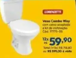 Lojas Becker Vaso Combo Way oferta