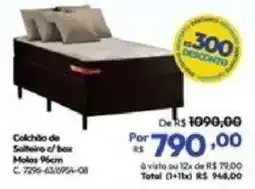 Lojas Becker Colchão de Solteiro c/ box oferta