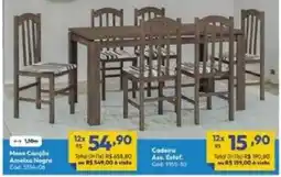 Lojas Becker Mesa Canção Amêxica Negra oferta