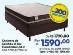 Lojas Becker Conjunto de Colchão c/ Box oferta