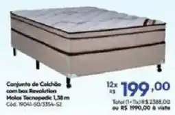 Lojas Becker Conjunto de colchão com box revolution oferta