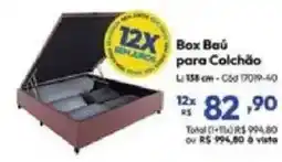 Lojas Becker Box Baú para Calchão oferta