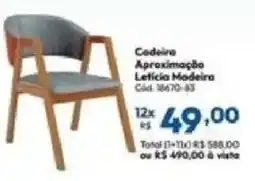 Lojas Becker Cadeira Aproximação Leticia Modeira oferta