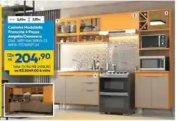 Lojas Becker Cozinha Modulada Francine 4 Peças Angelin/Domasco oferta