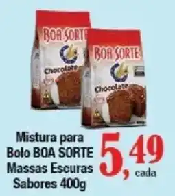 Supermercados Unidos Mistura para Bolo BOA SORTE Massas Escuras oferta