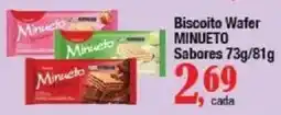 Supermercados Unidos Biscoito Wafer Minueto oferta
