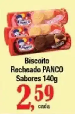 Supermercados Unidos Biscoito Recheado PANCO Sabores oferta