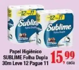 Supermercados Unidos Papel Higiênico Sublime Folha Dupla oferta