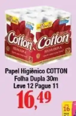 Supermercados Unidos Papel Higiênico Cotton oferta