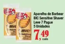 Supermercados Unidos Aparelho de Barbear BIC Sensitive Shaver oferta