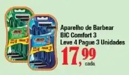 Supermercados Unidos Aparelho de Barbear BIC Comfort 3 oferta