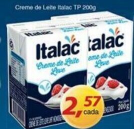 Supermercados Guanabara Creme de Leite Italac TP 200g oferta