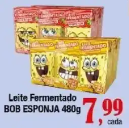 Supermercados Unidos Leite fermentado bob esponja oferta