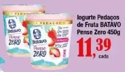 Supermercados Unidos logurte pedaços de fruta batavo pense zero oferta