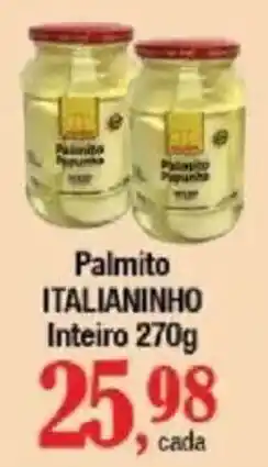 Supermercados Unidos Palmito italianinho inteiro oferta