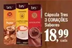 Supermercados Unidos Cápsula Tres 3 Corações Sabores oferta