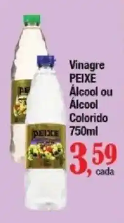 Supermercados Unidos Vinagre peixe álcool ou álcool colorido oferta