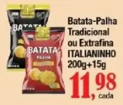 Supermercados Unidos batata-palha tradicional ou extrafina italianinho oferta