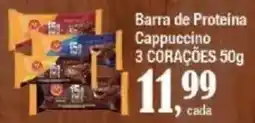 Supermercados Unidos Barra de Proteina Cappuccino 3 Corações oferta
