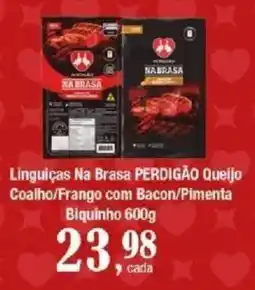 Supermercados Unidos Linguiças na brasa perdigão queijo oferta