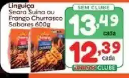 Supermercados Unidos Linguiça Seara Suína ou Frango Churrasco Sabores 600g oferta