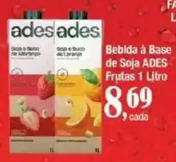 Supermercados Unidos Bebida à Base de Soja ADES Frutas oferta