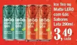 Supermercados Unidos Ice Tea ou Matte LEÃO com Gás oferta
