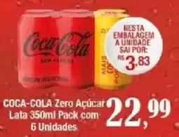 Supermercados Unidos COCA-COLA Zero Açúcar Lata com oferta