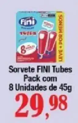 Supermercados Unidos Sorvete fini tubes oferta