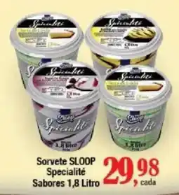 Supermercados Unidos Sorvete sloop specialité oferta