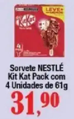 Supermercados Unidos Sorvete NESTLÉ Kit Kat Pack oferta