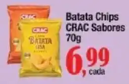 Supermercados Unidos Batata chips crac sabores oferta
