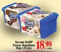 Supermercados Unidos Sorvete SLOOP oferta
