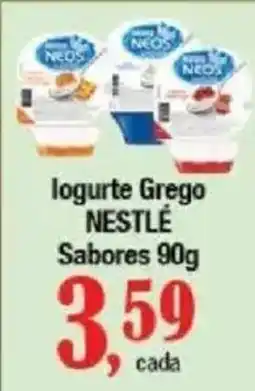 Supermercados Unidos Iogurte Grego Nestlé Sabores oferta