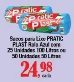 Supermercados Unidos Sacos para Lixo PRATIC PLAST oferta