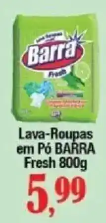 Supermercados Unidos Lava-Roupas em Pó Barra Fresh oferta