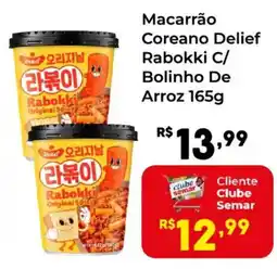 Semar Supermercado Macarrão Coreano Delief Rabokki C/ Bolinho De Arroz oferta