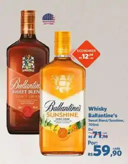 Sam's Club Whisky ballantine's sweet blend/sunshine oferta