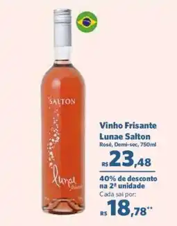 Sam's Club Vinho Frisante Lunae Salton Rosé, Demi-sec oferta