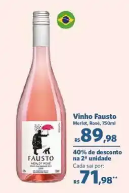 Sam's Club Vinho Fausto Merlot, Rosé oferta