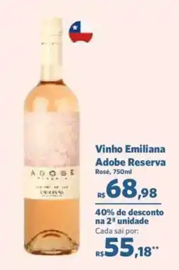 Sam's Club Vinho Emiliana Adobe Reserva Rosé oferta